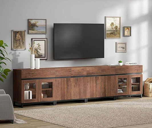 WAMPAT Modern TV Stand for TVs up to 120 inch, 4 in 1 TV Console by WAMPAT