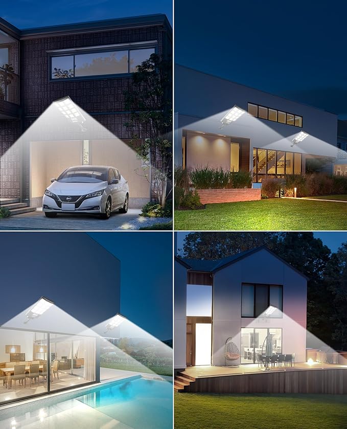 JAYNLT Solar Lights for Outside, 5 Lighting Modes Solar Flood Security Light - Image 6