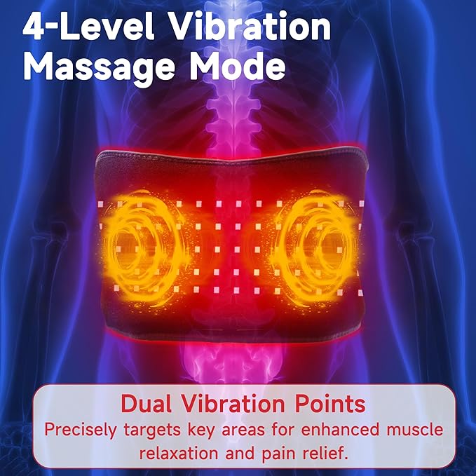 Red Light Therapy Belt for Body: Massage Heating Infrared Light Device - Image 3
