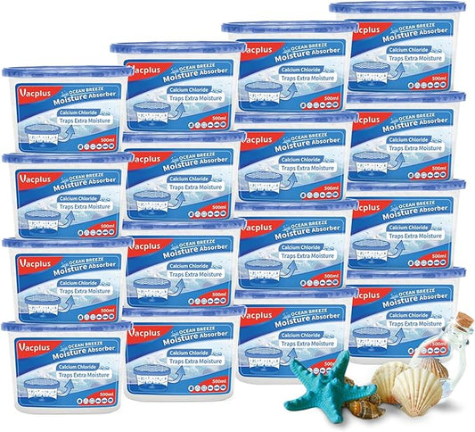 Vacplus Moisture Absorbers 16 Pack, 10.5 Oz, Humidity Absorber Boxes Attracts by Vacplus