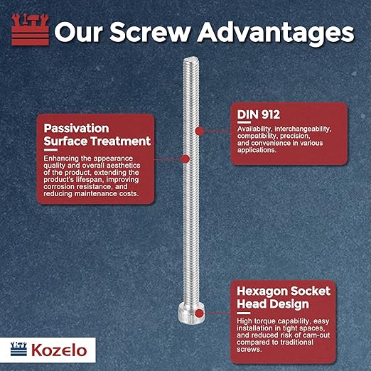 Kozelo 10pcs Socket Head Cap Screws - Image 3