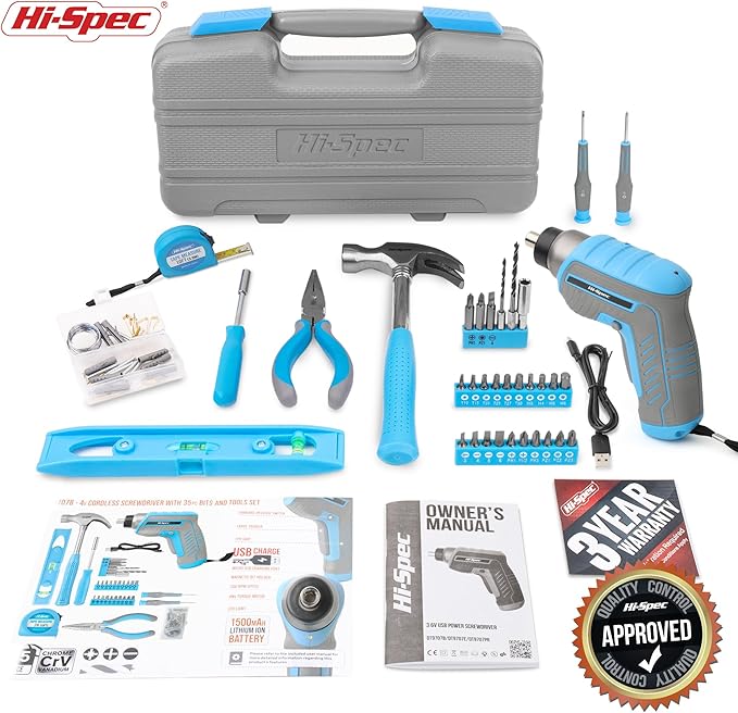 Hi-Spec 35pc Blue Tool Kit - Image 7