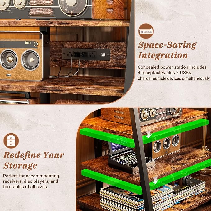 Armocity 4-Tier AV Media Stand - Image 8