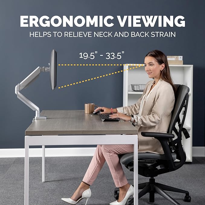 Fellowes Platinum Series Single Monitor Arm - Image 2