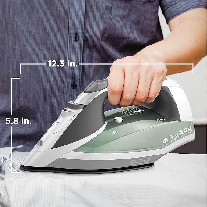 BLACK+DECKER Vitessa Advanced Steam Iron, Even Steam Nonstick Soleplate - Image 8