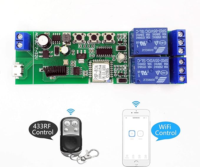 Newgoal 2-Channel Ewelink App Remote Control WiFi 433MHz RF Wireless Switch - Image 6