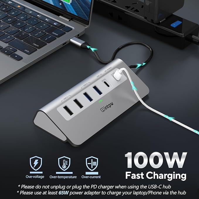 P9 USB C Docking Station, intpw 9-in-1 USB C Hub - Image 6