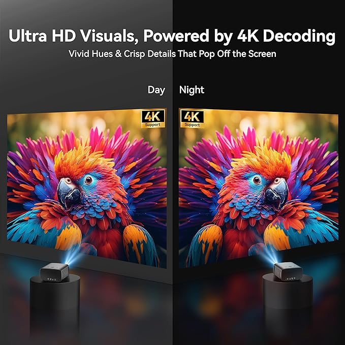 【1200 ANSI/4K Supported/Netflix Licensed】Smart Projector - Image 3