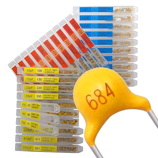 EEEEE 30 Value 300 pcs Multilayer Monolithic Ceramic Capacitor Assortment kit by EEEEE