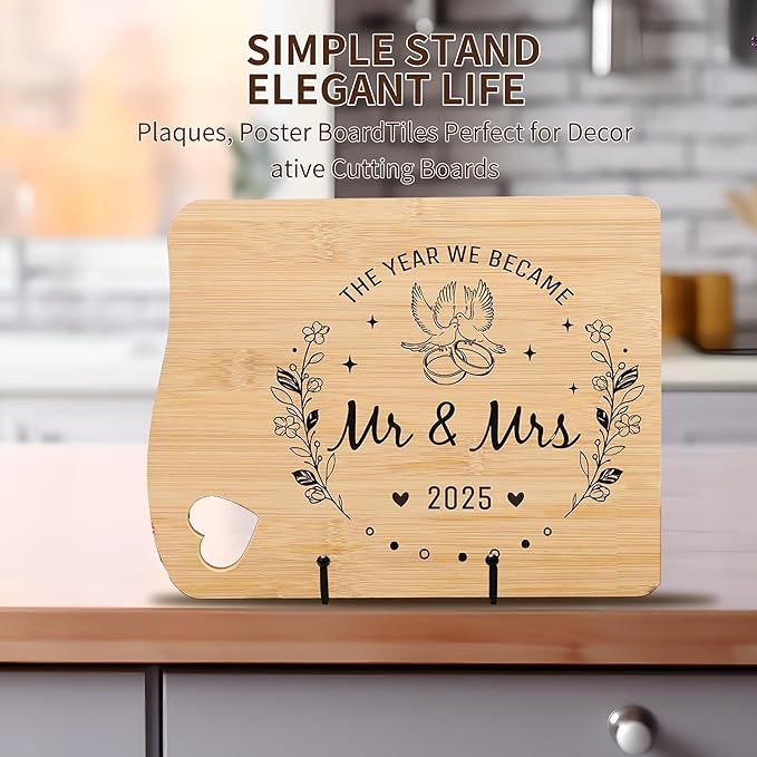3 Pack 6" Metal Square Plate Stands - Image 8