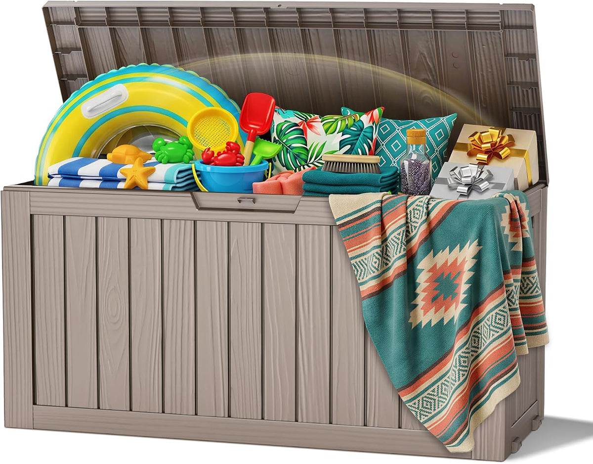 145 gallon outdoor storage box waterproof deck box, main product view