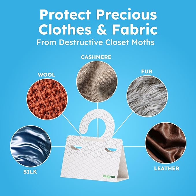 BugMD Clothes & Pantry Moth Traps – Sticky Glue Pheromone-Based Repellent - Image 6