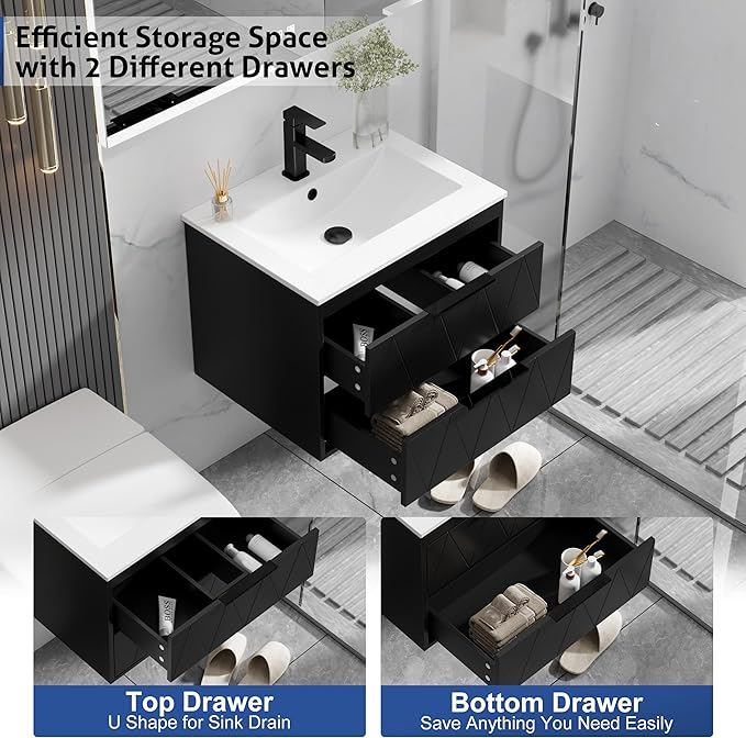 eclife 24" Bathroom Vanities Cabinet - Image 3