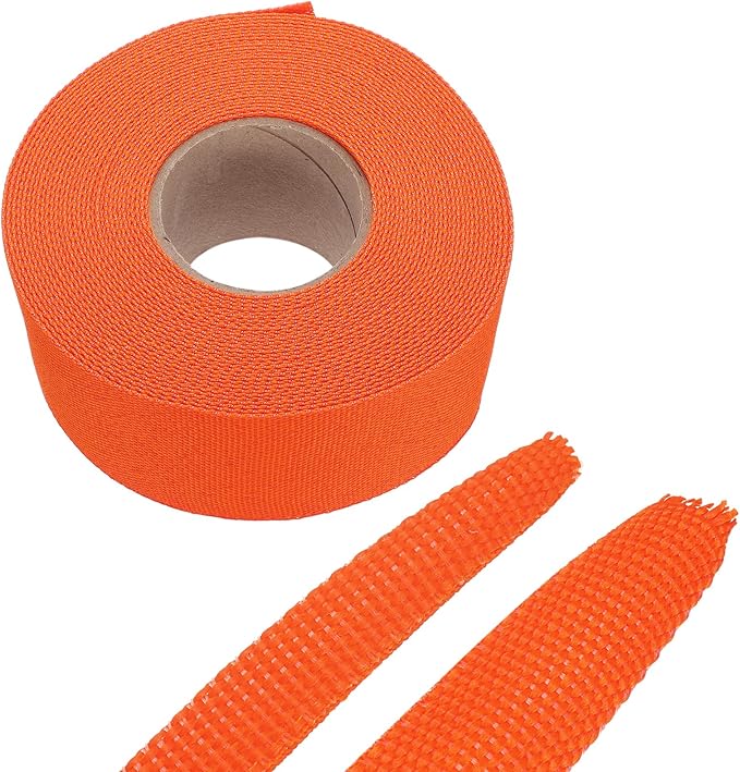 MECCANIXITY Braided Cable Sleeves Heat Shrinkable Fabric Sleeving, 1 9/16" 40ft by MECCANIXITY