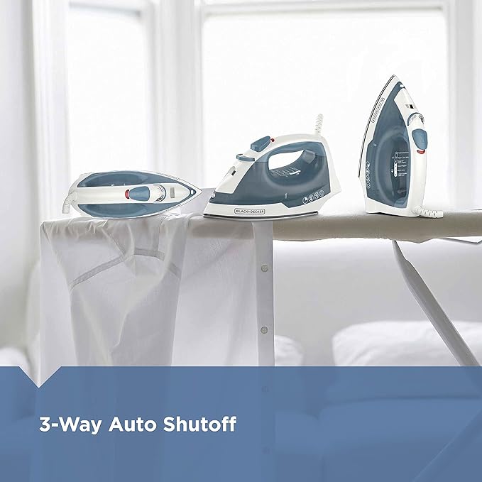 BLACK+DECKER Easy Steam IR40V Compact Iron & IR1350S Professional Steam Iron - Image 4