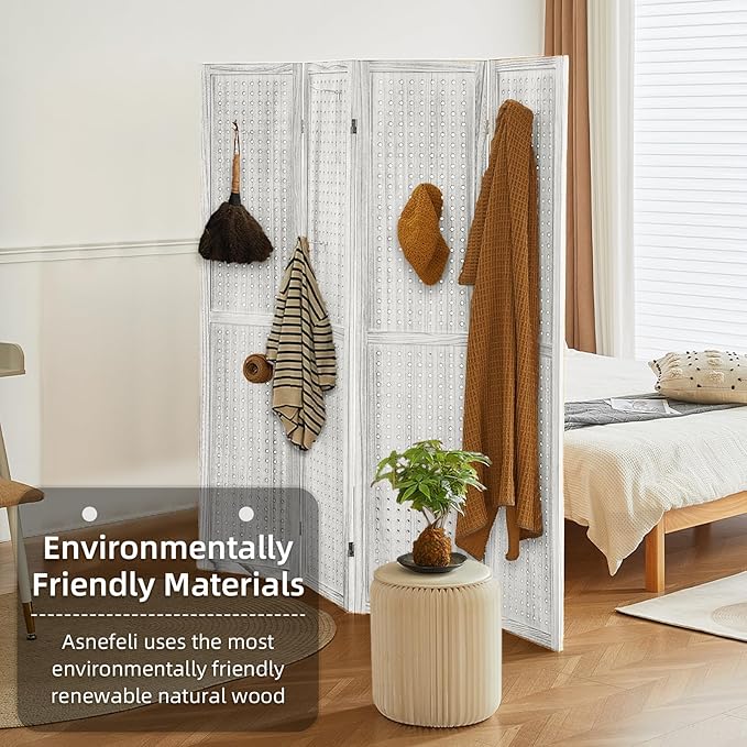 Asnefeli Pegboard Display Room Divider - Image 4