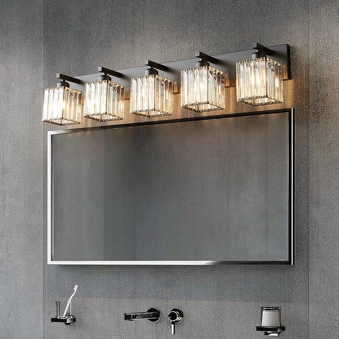 FDPBY Modern Black Crystal Bathroom Vanity Light - Image 4