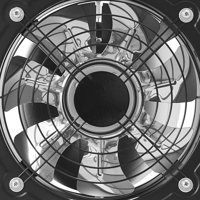 XUFOPLY 9.84 Inch Exhaust Fan, 110V 100W Wall Mounted Vent Fans 2600RPM Kitchen - Image 8