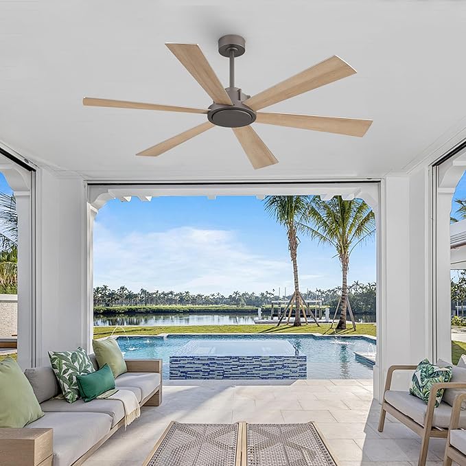 WINGBO 60 Inch Ceiling Fan without Light - Image 9