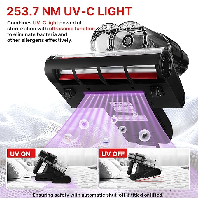 Shop-Vac Mattress Vacuum Cleaner, 14KPa Powerful Bed Vacuum - Image 3