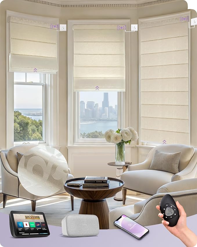 Graywind Smart Roman Shades Compatible by Graywindbeyondshading