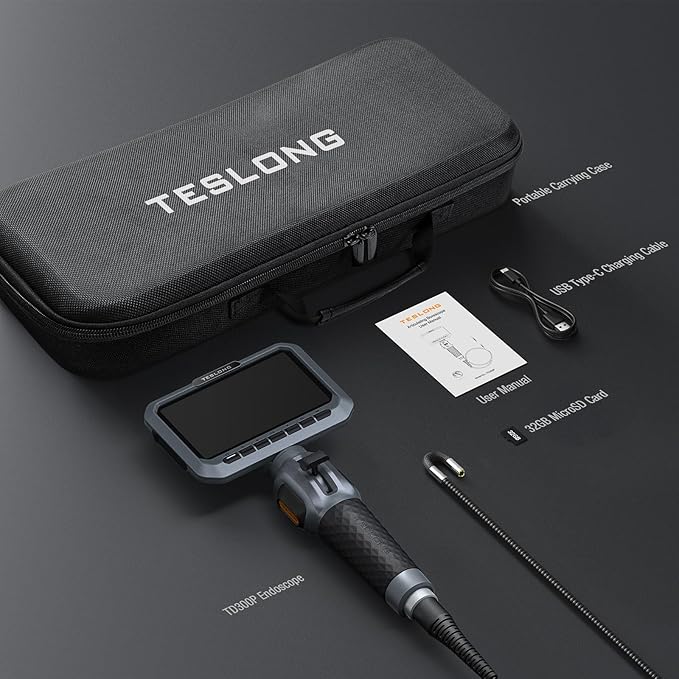 Teslong Two-Way Articulating Borescope, 5.5mm Slim Probe, 5.0'' Industrial - Image 9