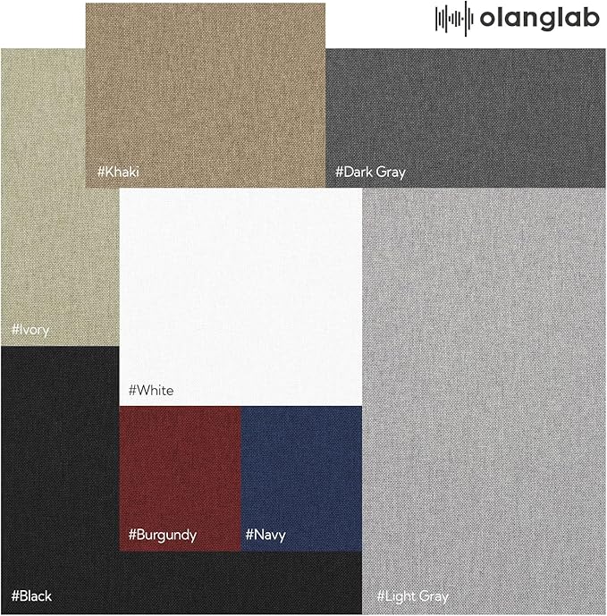 Olanglab Acoustic Panels 2 Pack, Fabric Wrapped Sound Proof Foam Panels - Image 7