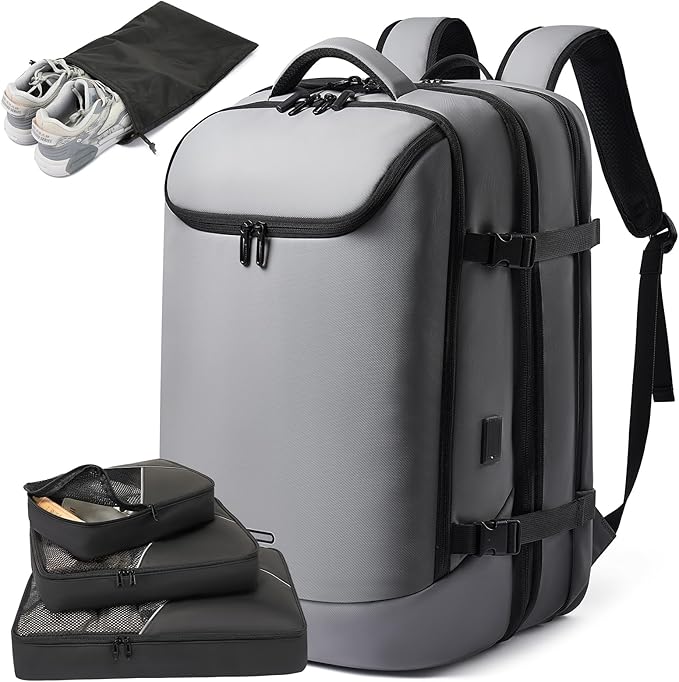 Laptop Backpack for Women, 50L Carry On Backpack Men, Expandable Flight by TANGCOREL