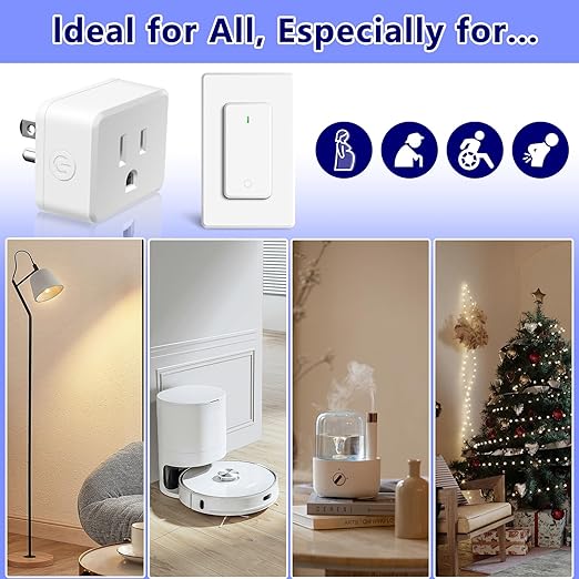 Remote Control Outlet, Wireless Remote Control Outlet Plug, On/Off Light Switch - Image 5