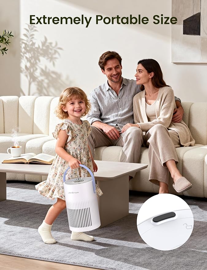 Air Purifer for Home, True HEPA Air Purifier for Bedroom, Air Cleaner for Pet - Image 8