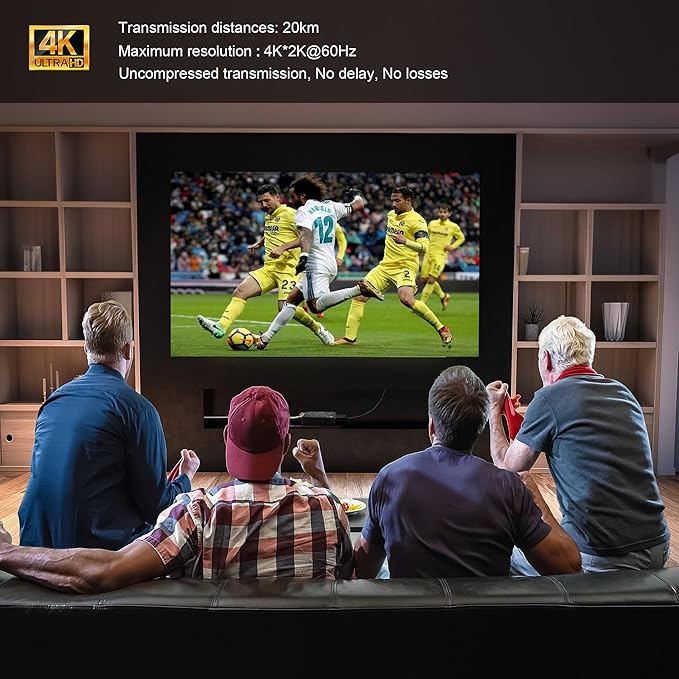 Hereta Mini 4K@60Hz HD DVI Fiber Video Extender DVI to Fiber Converter Optical - Image 4