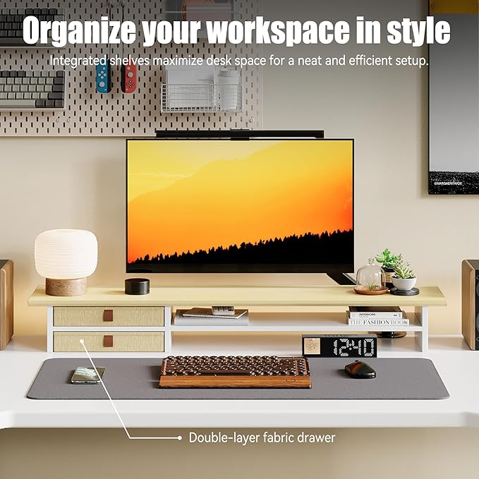 FENSULN Dual‑Tier Monitor Stand Riser - Image 3
