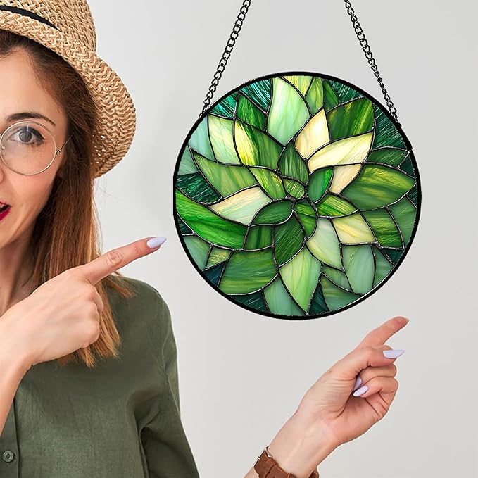 CRISGIF Stained Glass Window Hanging - Image 4
