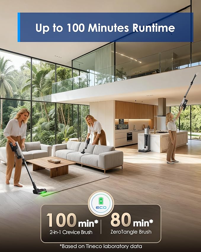 Tineco Pure ONE Station 5 Pro Cordless Smart Stick Vacuum, Automatic Dust - Image 6