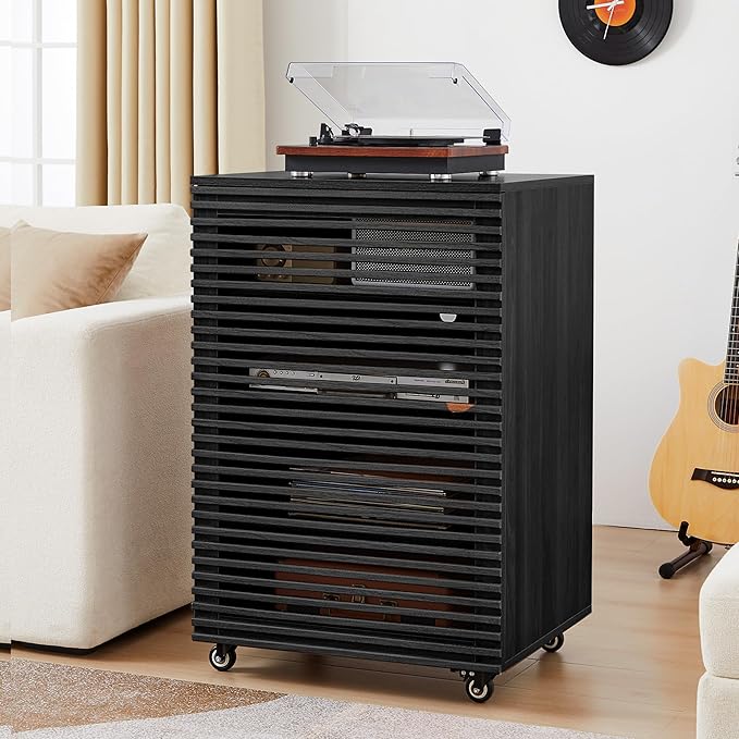 LEVNARY 5-Tier AV Media Cabinet by LEVNARY