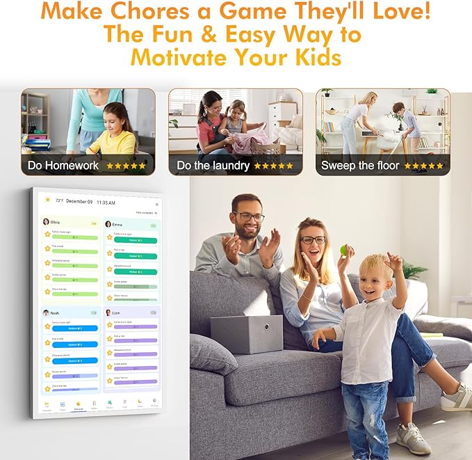 24" Digital Calendar Picture-Frame for-Wall-Planner - Image 4