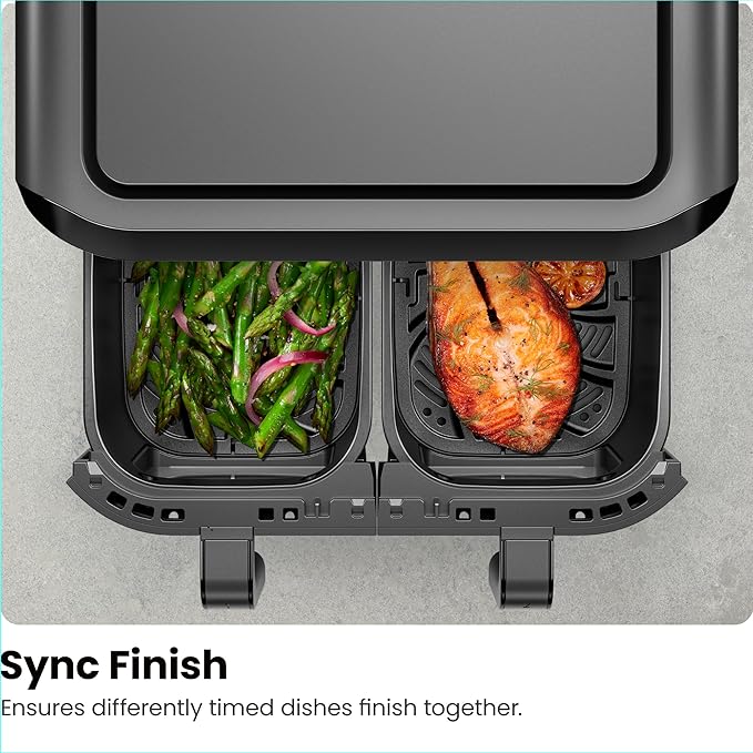 Chefman TurboFry Touch Dual Air Fryer, Maximize The Healthiest Meals - Image 6