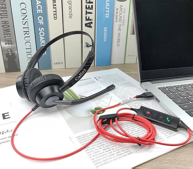 Callez USB Headset with ENC Dual Mic Noise Cancelling - Image 7