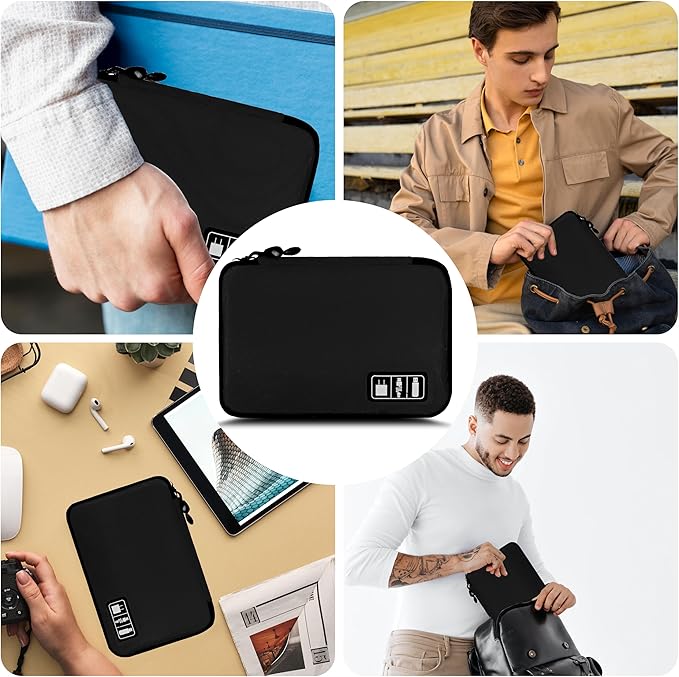 Electronics Organizer, Travel Cord Organizer Pouch, Portable Cable Organizer - Image 6