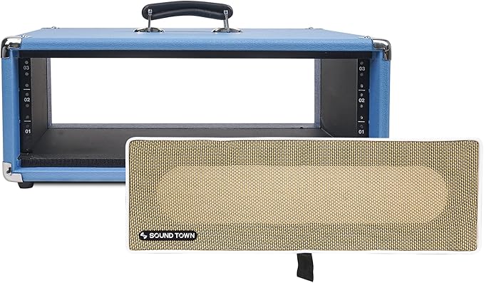 Sound Town Vintage 3U Amp Rack Case, 12.5" Depth - Image 4