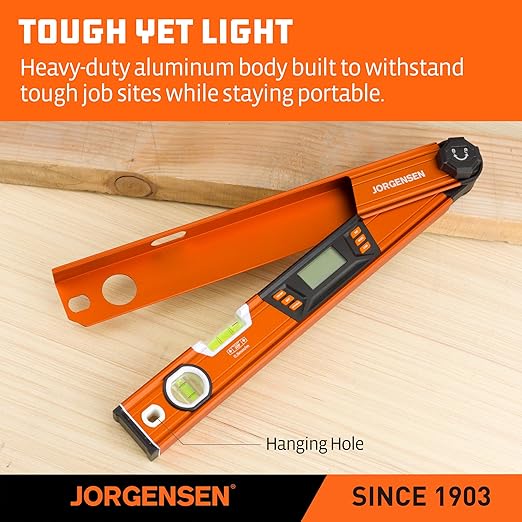 JORGENSEN Digital Angle Finder, Protractor Digital Level - Image 7