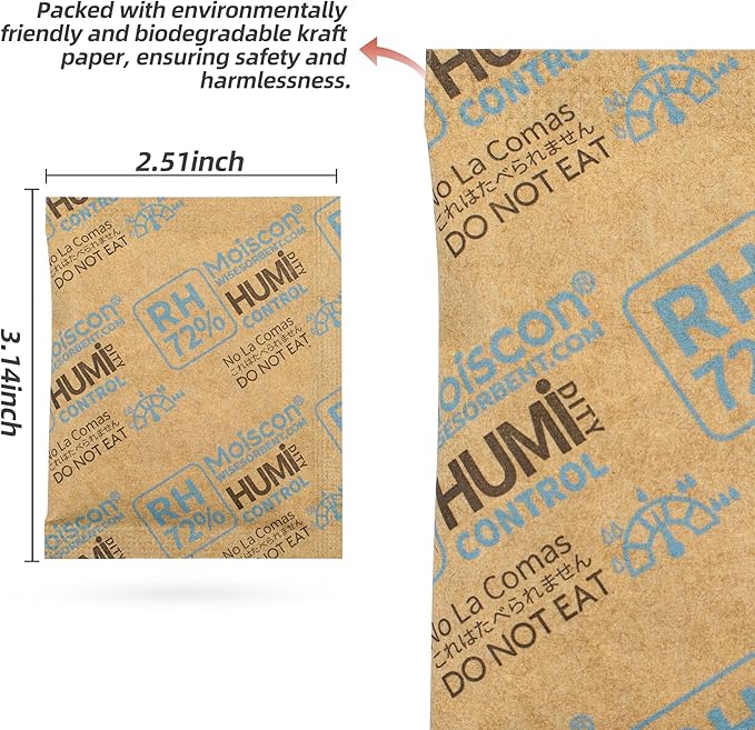 Wisesorb 72% Two-Way Humidity Control Packs- 8 Gram Moisture Absorbers - Image 3