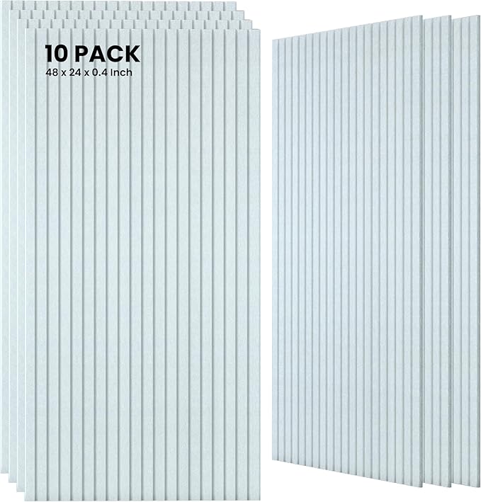 10 Pack Large Acoustic Panels, Sound Panels by TO-TH