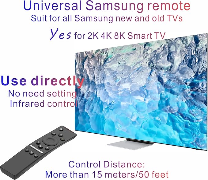 Replacement Remote for Samsung TV, Universal Remote Control for Samsung Smart - Image 2
