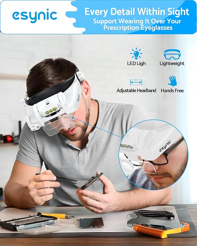 eSynic Comfortable Head Magnifier - Image 5