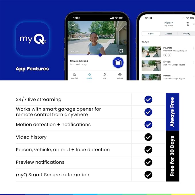 myQ Smart Garage Door Video Keypad - Image 5