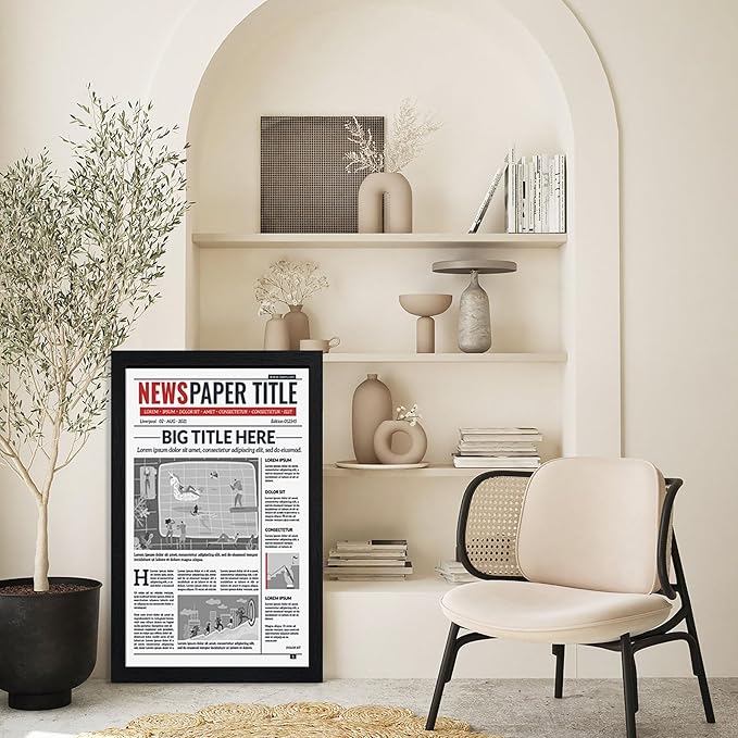 TKYGU 11x22 Picture Frame 3 Pack- Newspaper Frame - Image 2