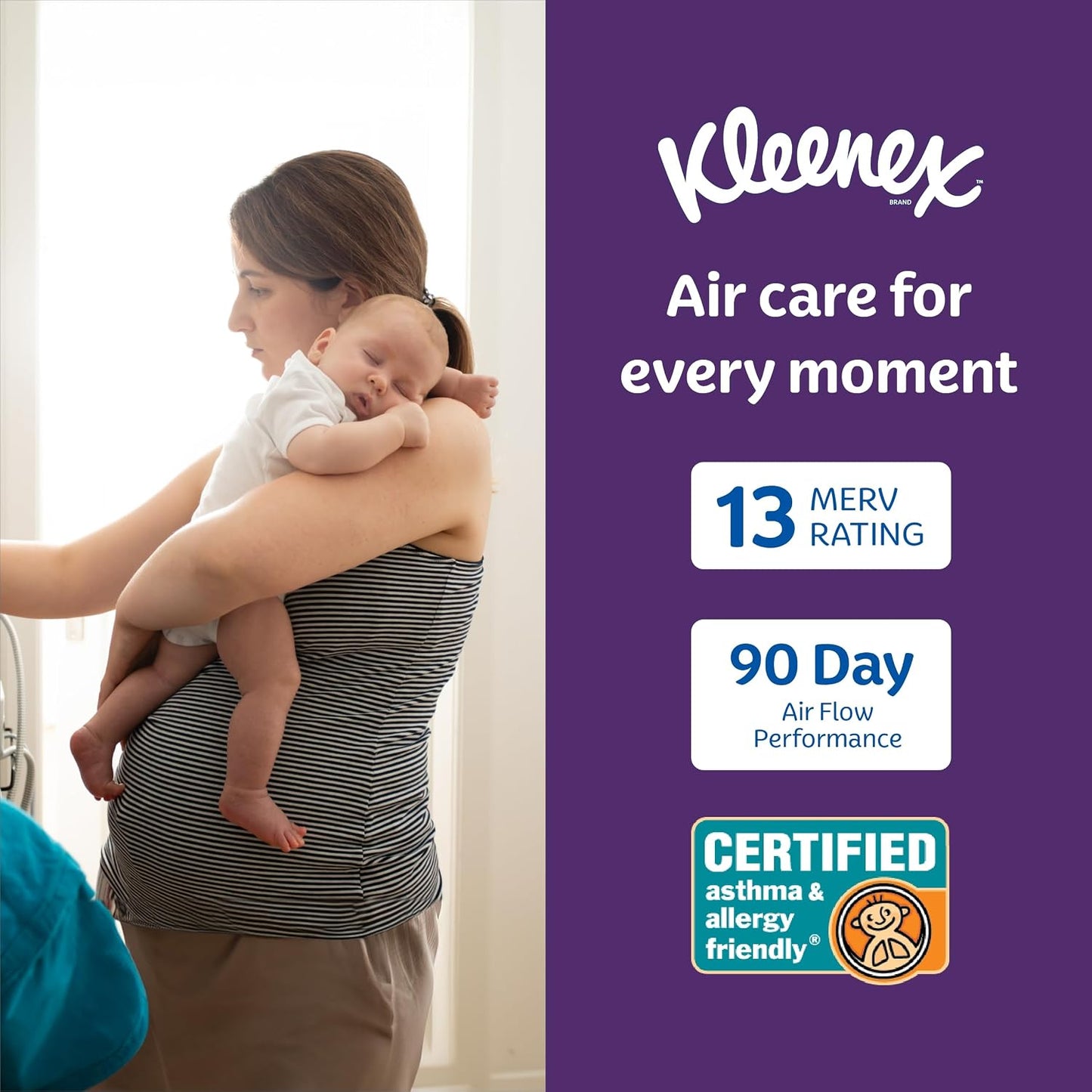 Kleenex Elite Allergen Air Filter 16x25x1 Inches - 13 MERV RATING (2-Pack)