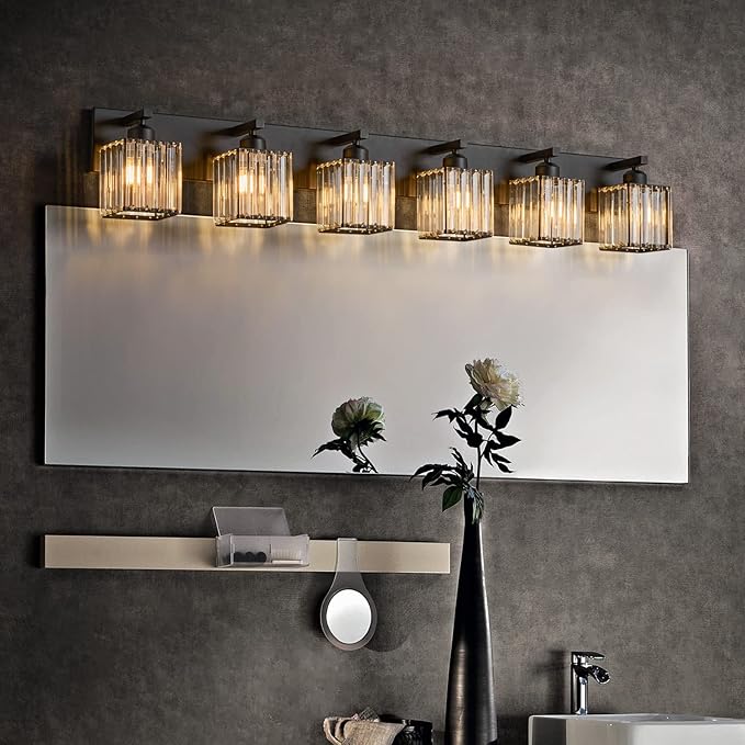 FDPBY Modern Black Crystal Bathroom Vanity Light - Image 3