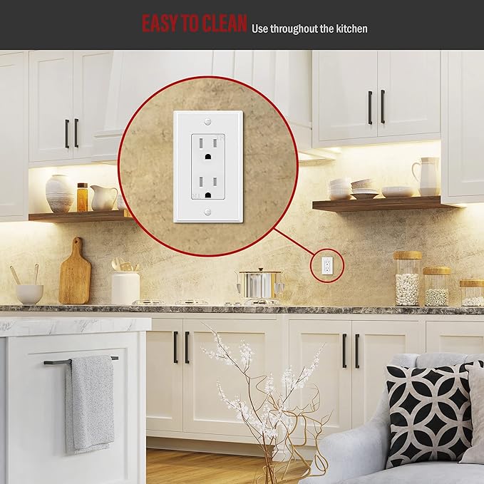 ENERLITES Decorator Switch Metal Wall Plate, Outlet Cover, Corrosion Resistant - Image 7